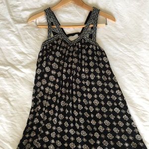 Flowy shirt print dress